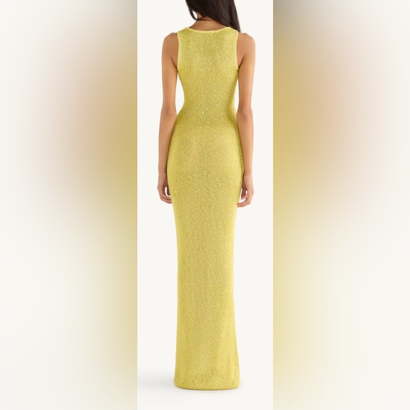 Asta Resort NataliaChartreuse Sequin Maxi Dress - Picture 4 of 12